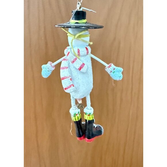 Dept 56 KRINKLES by Patience Brewster Figure Winter Snowman Christmas Ornament - Picture 3 of 4